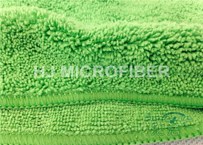 Pano reusável de Microfiber do luxuoso do OEM para limpar a pilha dupla, 45 x 45cm