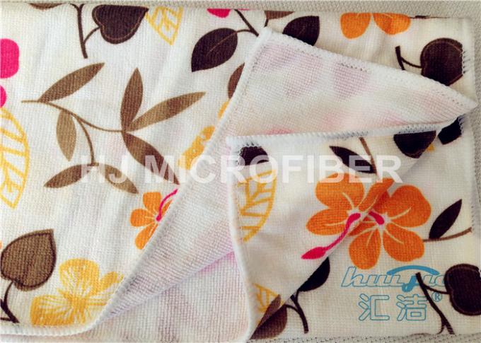 Flor absorvente alta poliéster impresso de pano 80% de Microfiber da raia livre