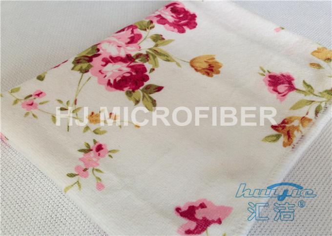30 x pano de limpeza impresso 30cm de Microfiber com flor, poliamida de 20%
