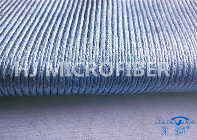 A planície tingiu a tela verde & azul de Microfiber para o pano de vidro 60" a largura 280GSM