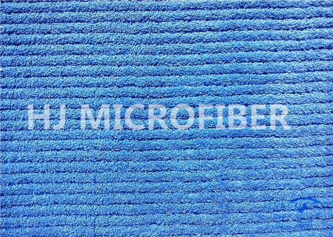pano coral Roya Blue150cm do velo da listra grossa de 550gsm Microfiber
