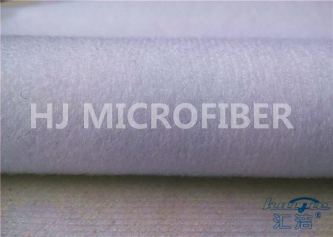Tela branca natural 58 autoadesivos do laço de Velcro de Microfiber/60"