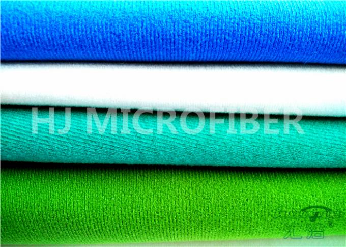 Tela flexível do laço de Velcro do poliéster azul para a roupa e saco que adere