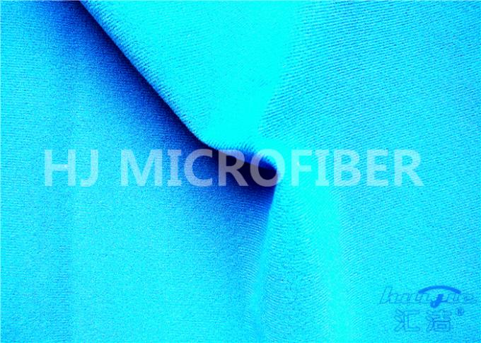 Tela flexível do laço de Velcro do poliéster azul para a roupa e saco que adere