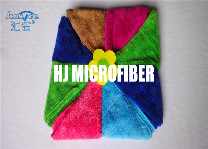 Pano de lustro de Microfiber do banho quadrado de toalhas de limpeza de 310gsm Microfiber
