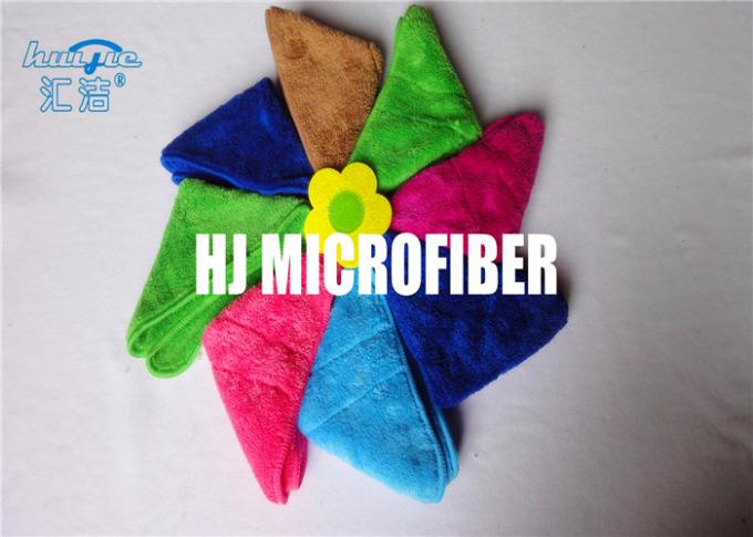 Pano de lustro de Microfiber do banho quadrado de toalhas de limpeza de 310gsm Microfiber