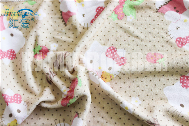 A absorção de ponto alto 330gsm 40*40cm imprimiu a toalha de limpeza do microfiber
