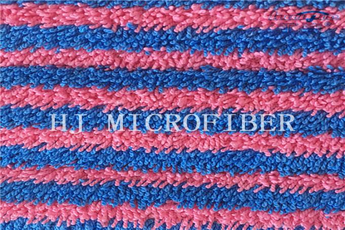 A listra vermelha e azul Microfiber tingido fio torceu almofadas da substituição do espanador das cabeças do espanador da tela para a limpeza home
