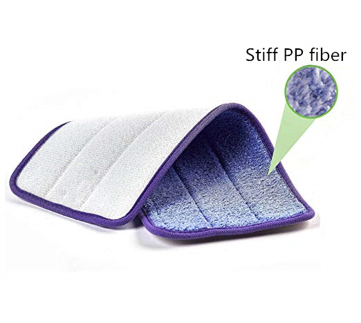 Almofada molhada limpa profunda do espanador de Microfiber, almofada com fibra dura dos PP, ultra almofada do espanador do purificador do poder de limpeza