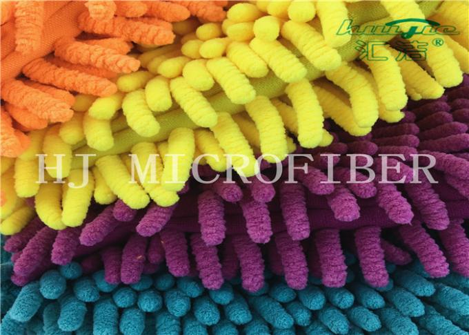 Tela de Chenille grande útil colorida de Microfiber usada na luva de Mat Or Car Cleaning Wash do banho