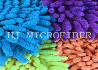 Tela de Chenille grande útil colorida de Microfiber usada na esteira de banho ou na luva da lavagem da limpeza do carro
