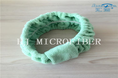 Faixa do cabelo de Chasp da tela de toalha de Microfiber da cor verde para o banho ou a utilização de lavagem da cara