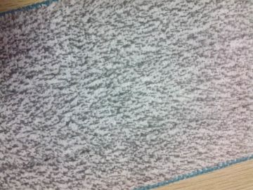 Carta branca que lava a almofada coral tecida cinzenta do espanador de poeira da esponja do velo 11*34 5mm do microfiber