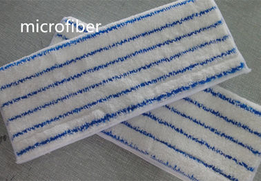 A listra branca o espanador molhado adhensive tecido de Microfiber do auto coral do velo acolchoa 30 * 40cm