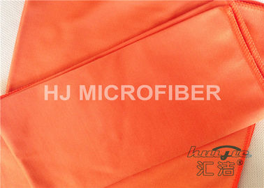 Laranja de panos de limpeza do carro de Microfiber do poliéster, toalhas de secagem do carro de Microfiber