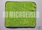Toalhas de limpeza super macias super do carro da poliamida do poliéster 20% do absorvente 80% de Microfiber da cor verde