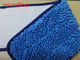 O espanador molhado de Microfiber de matérias têxteis acolchoa a tela de torção azul 13*47cm Aborbent alto