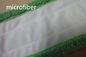Velo coral do verde da dobra do espanador de poeira 13*51cm de Microfiber que suporta almofadas molhadas do espanador de Velcro branco