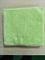 toalhas de cozinha corais do velo do aparamento ultrassônico do verde 600gsm de 40*40cm Microfiber