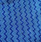 O espanador azul da urdidura 80/20 da forma de W do ziguezague de Microfiber torceu a largura 550gsm da tela 150cm