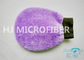 Luva da limpeza do carro de Microfiber do velo do luxuoso/luva super 100% de Microfibre feito a mão