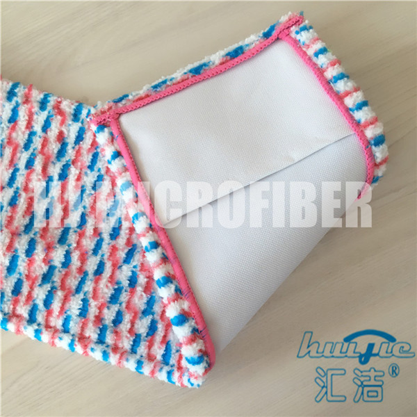 O espanador molhado de Microfiber acolchoa almofadas molhadas do espanador da substituição quadrada do jacquard com bolso