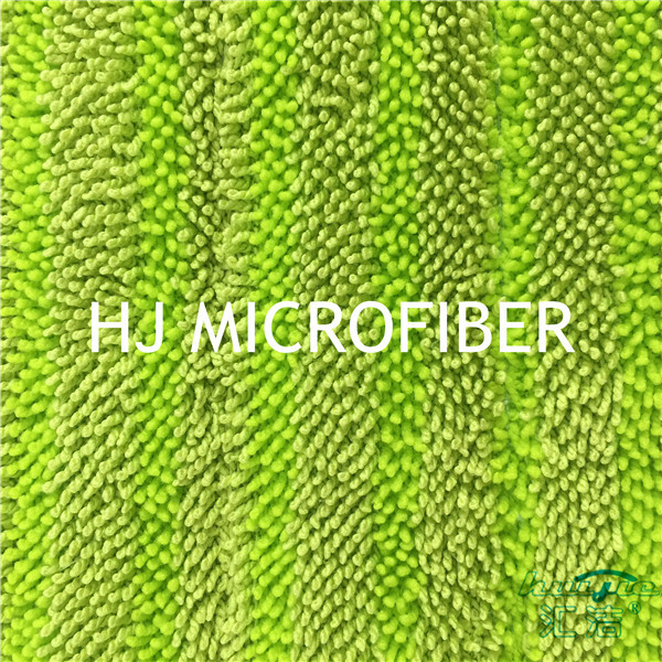 Cabeças do espanador da limpeza do assoalho de pano da pilha da torção das almofadas do espanador do reenchimento do banho de Microfiber da cor verde
