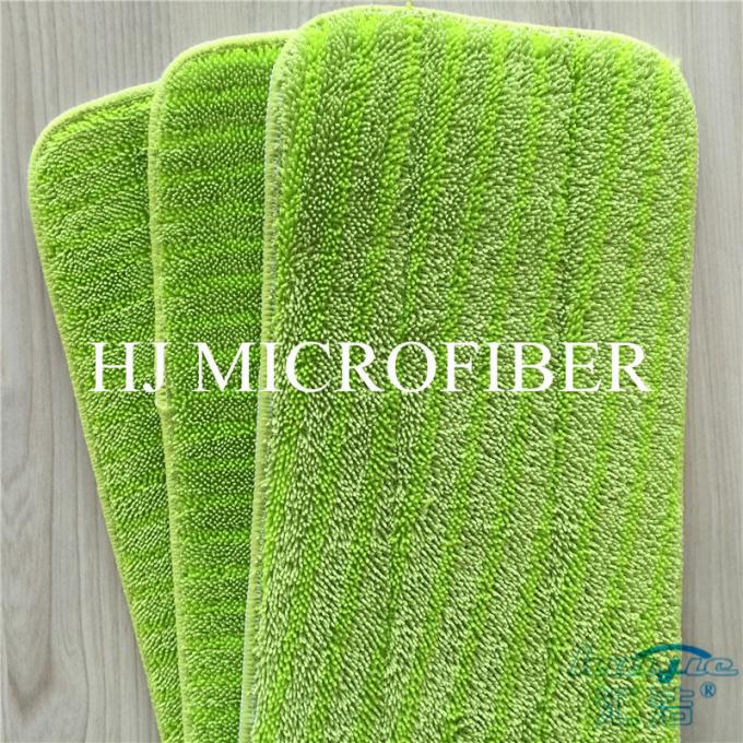 Cabeças molhadas do espanador da limpeza da casa da tela do espanador do reenchimento da pilha da torção das almofadas do espanador de Microfiber da cor verde