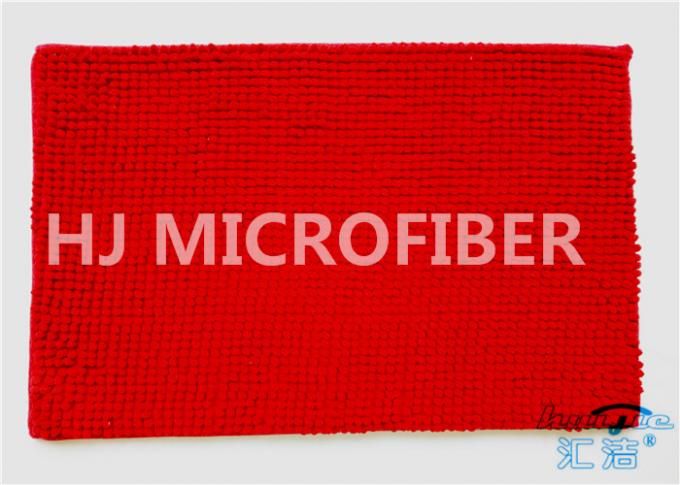 Da esteira grande de Microfiber da porta do banheiro do Chenille da cor vermelha casa útil super macia super essencial