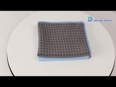 O waffle tece a toalha, waffle de Microfiber tece o pano de toalha de secagem para o carro que detalha, cozinha da casa, toda