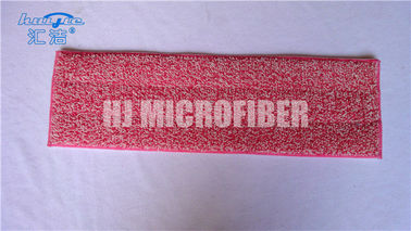O vermelho tingiu almofadas molhadas amigáveis do espanador de Eco Microfiber da torção do fio para a limpeza home