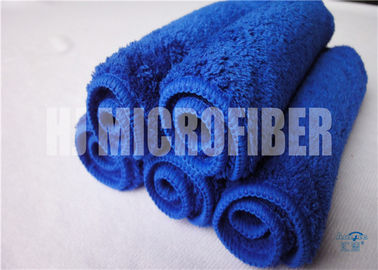 Toalha coral azul do velo de Mixrofiber de toalha de mão da cor da absorvência super para a cozinha