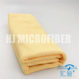 Toalha de limpeza conduzida amarela feita malha do agregado familiar de pano de limpeza 30*40cm de Microfiber