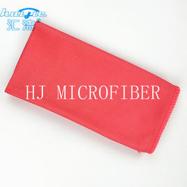 Toalha vermelha 40*40 de pano de limpeza de vidro de Microfiber sem fiapos para o pano de lavagem da janela