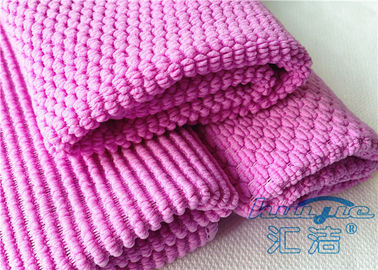 Pano de limpeza absorvente super cor-de-rosa 16&quot; de Microfiber x 16&quot;, toalhas de limpeza de Microfiber