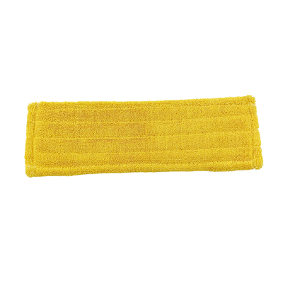 As curvaturas do metal da pilha da torção grampeiam a almofada lisa do reenchimento do espanador 18 polegadas amarela