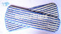 Listra branca azul o espanador tingido da torção de Microfiber do fio dirige Eco amigável, densidade 500gsm