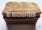 O velo coral de toalha de limpeza 450gsm do microfiber da poliamida 30*40 do poliéster 20% de 80% conduziu a toalha quadrada