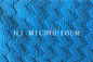 Pano de limpeza grande de Microfiber da tela da pérola do jacquard azul da cor para a toalha e a matéria têxtil home