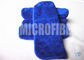 Toalha coral azul do velo de Mixrofiber de toalha de mão da cor da absorvência super para a cozinha