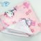 Cor quadrada do rosa da forma de toalha 40*40cm do bebê do uso da casa de toalha de mão impressa de Microfiber
