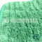 Tela coral do velo de Microfiber da cor verde com os espanadores lisos do reenchimento do fio duro de nylon verde para a limpeza home