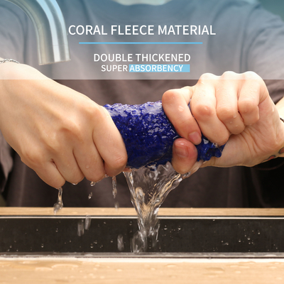 Os panos do prato da cozinha tornam côncava do óleo não-aderente absorvente super de Coral Fleece Cloth Premium Dishcloths de toalhas a secagem rápida lavável