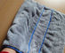 Microfiber toalha coral dos esportes do velo do cão de estimação cinzento do bolso da dobra 800gsm de 50 * de 90cm