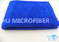 Microfiber Urdidura-Fez malha o pano de limpeza do carro vermelho/azul, toalhas de Microfiber da lavagem de carros