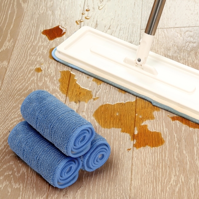 Almofadas de microfibra para esfregão de pó de alta absorção e torcido microfibra molhada para limpeza de pisos