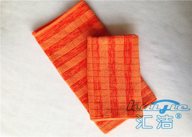Poliéster alaranjado sem fiapos, anti pano de panos de limpeza 80% de Microfiber de limpeza estático